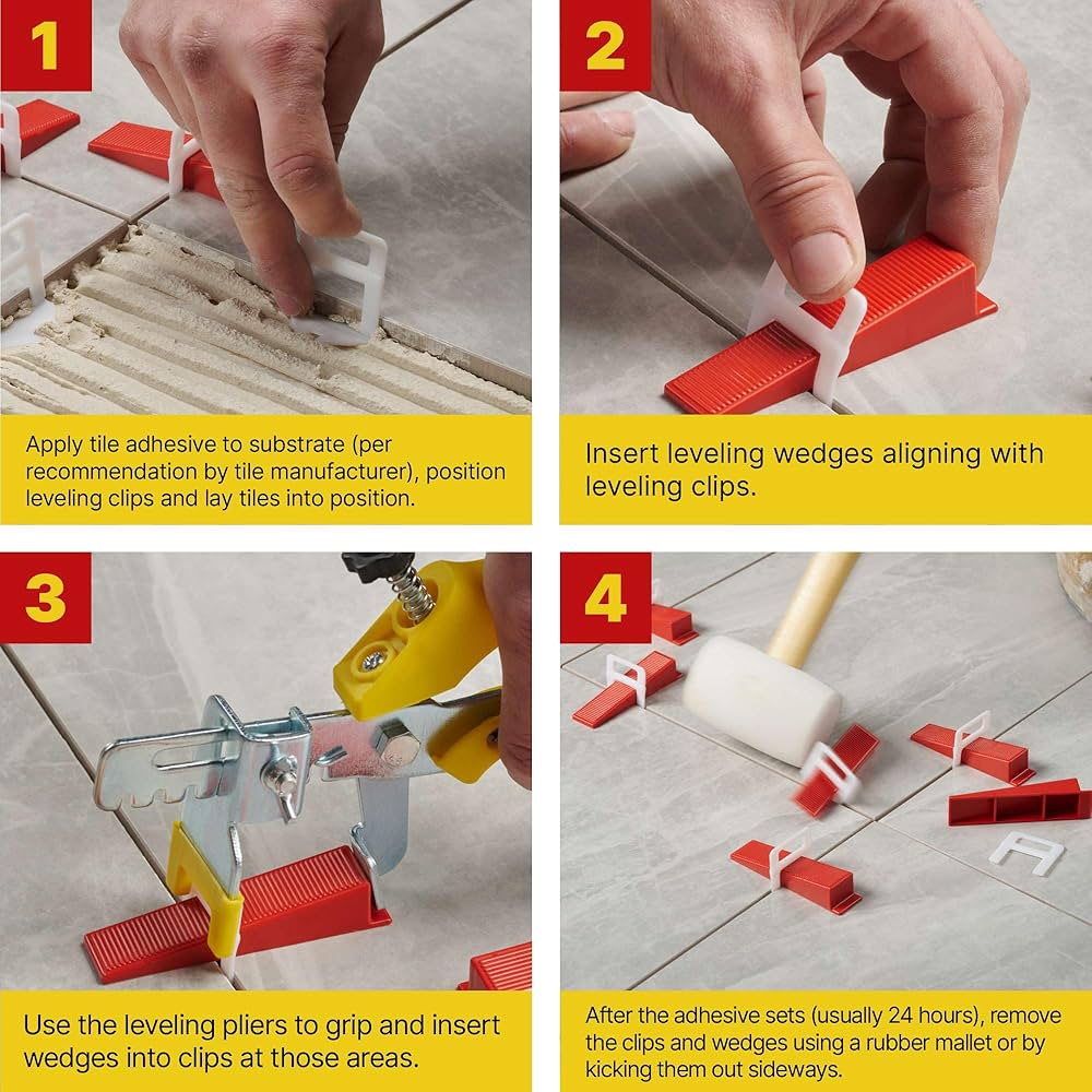 Tile leveling uygulama adımları